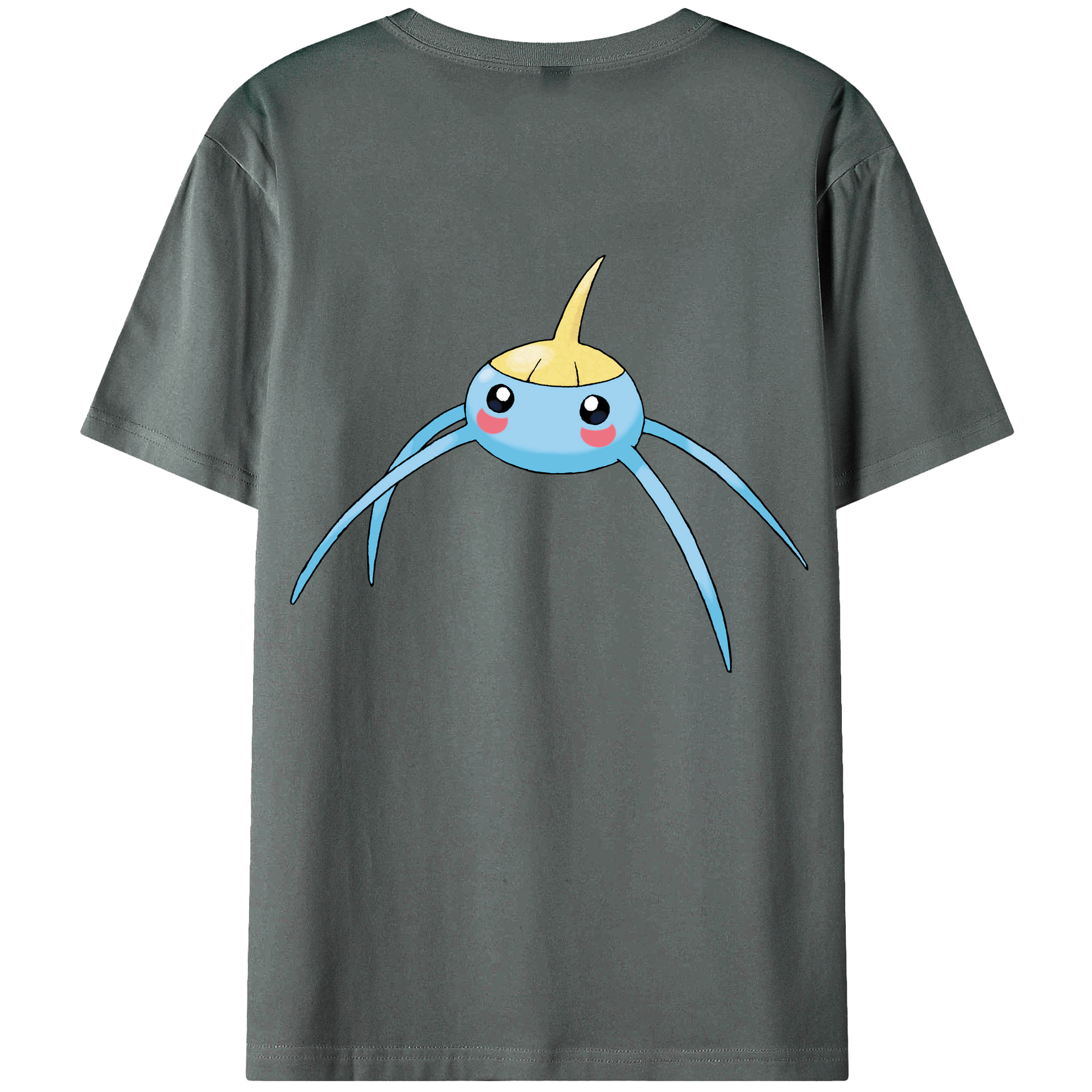 （画像用） ポケットモンスター Pokémon 綿100％ メンズ半袖Tシャツ（バックプリント） 通気性